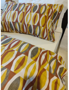 DOLLY Copripiumino matrimoniale con federe cotone NO STIRO