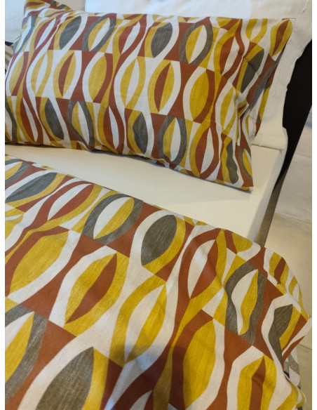 DOLLY Copripiumino matrimoniale con federe cotone NO STIRO