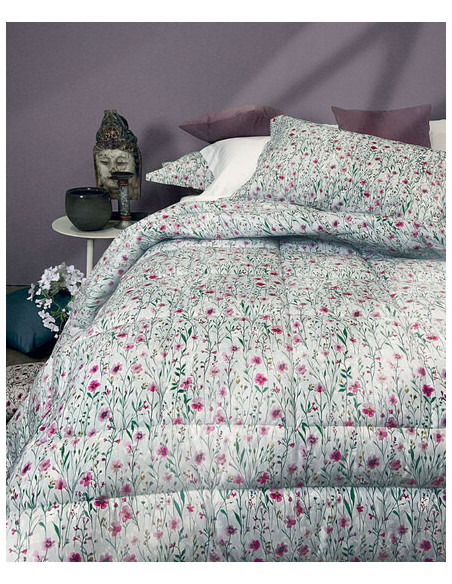 NINFA Trapunta matrimoniale invernale raso cotone