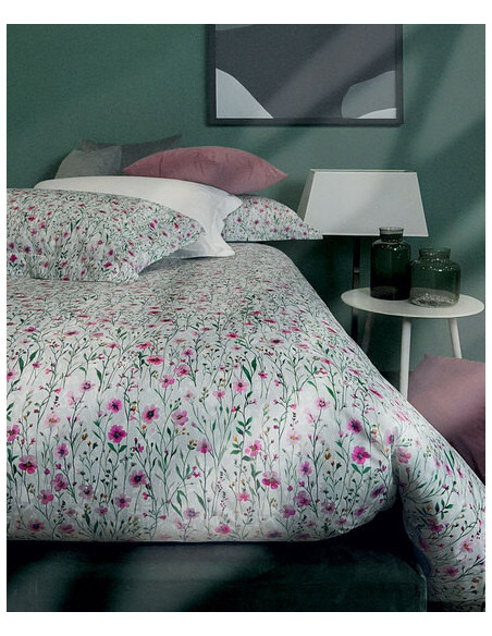 NINFA Copripiumino matrimoniale raso cotone