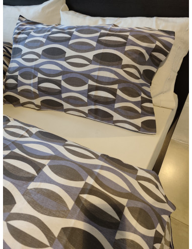 DOLLY Parure Copripiumino matrimoniale con federe  cotone NO STIRO