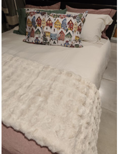 LONDRA Coperta matrimoniale morbida ecopelliccia