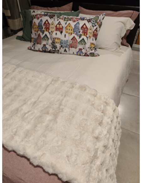 LONDRA Coperta matrimoniale morbida ecopelliccia