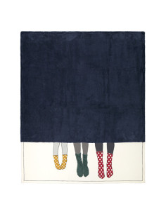 VICINI VICINI Plaid pile ricamo simpatico ricamo