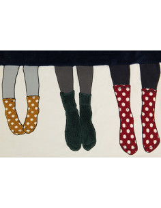 VICINI VICINI Plaid pile ricamo simpatico ricamo 2