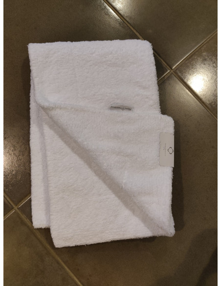 DOUBLE Tappeto bagno bianco cotone egiziano