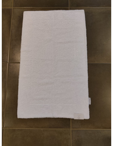 DOUBLE Tappeto bagno bianco cotone egiziano