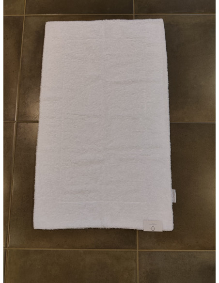 DOUBLE Tappeto bagno bianco cotone egiziano