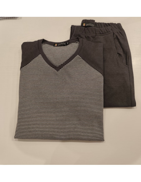 ALVISE Pigiama uomo maglina jersy puro cotone