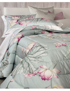 LOTO Trapunta matrimoniale invernale raso cotone