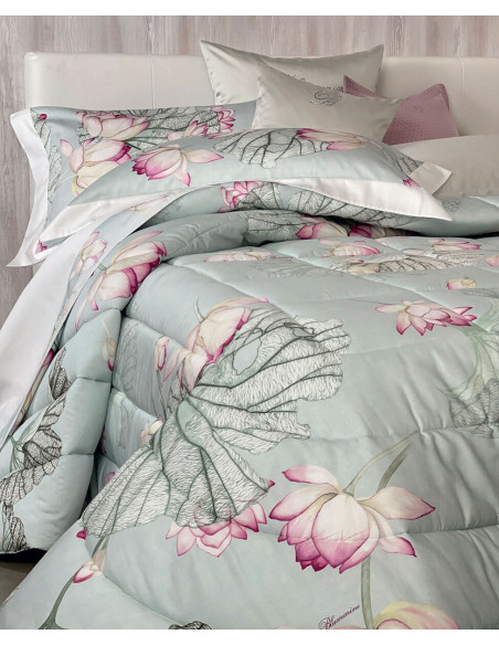 LOTO Trapunta matrimoniale invernale raso cotone