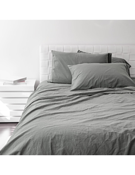 PUVILLA Completo Letto cotone stone wash vari colori