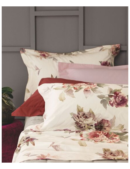 HILLARY Completo Lenzuola matrimoniale cotone