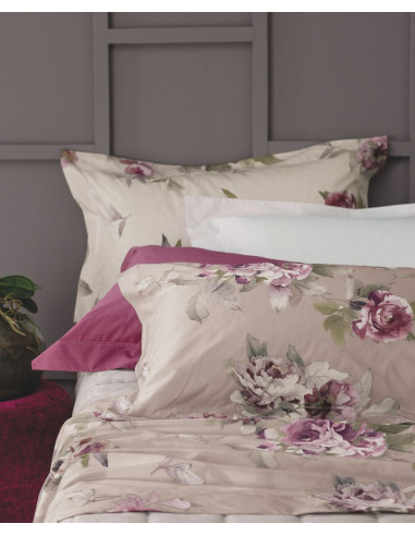 HILLARY Completo Lenzuola matrimoniale cotone