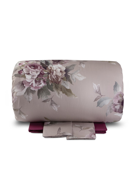 HILLARY Copripiumino matrimoniale cotone percalle