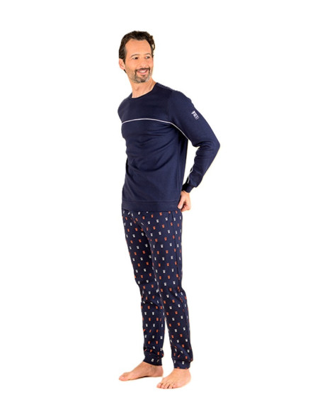 M/M Pigiama uomo puro cotone interlock