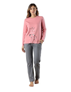 PIMPA Pigiama tuta casa puro cotone interlock invernale