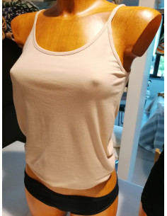 SAMY Canottiera Spalla stretta  morbido cotone bielastico