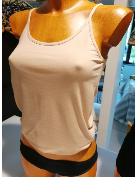 SAMY Canottiera Spalla stretta  morbido cotone bielastico