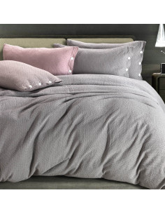 ISEA Copripiumino matrimoniale cotone tinto filo