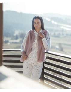 MAGNOLIA Completo Pigiama Donna con stampa alberelli stilizzati 2