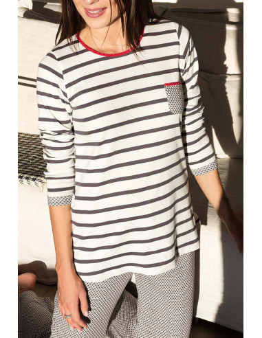 SALDI Pigiama CANAT  Pigiama donna cotone maglina jersy