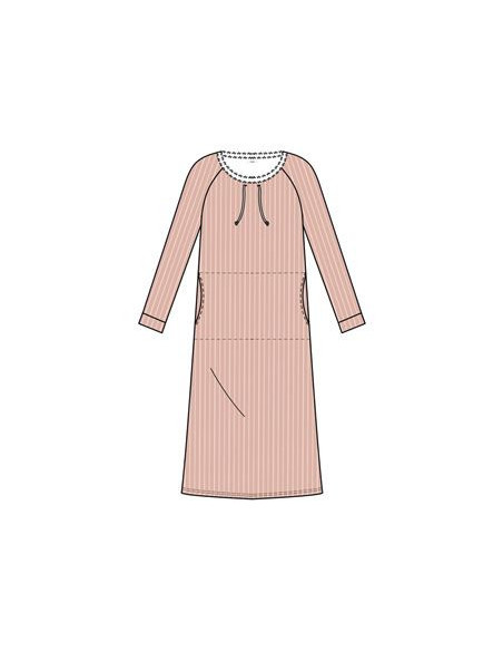 SALDI CANAT -40% Camicia notte donna tessuto viscosa termoregolatrice