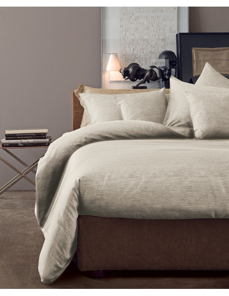 FINISETA Completo copripiumino matrimoniale raso cotone