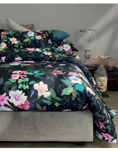 PENELOPE Parure Copripiumino matrimoniale raso cotone