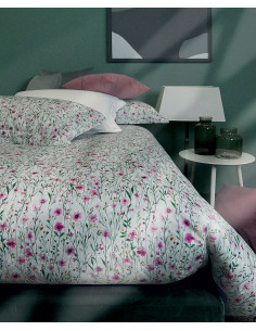 NINFA Copripiumino matrimoniale raso cotone