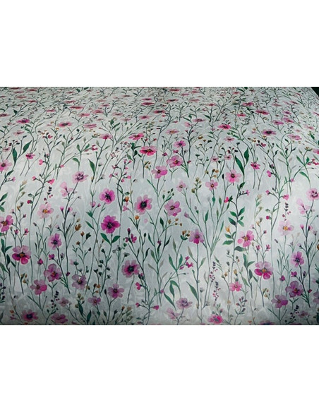 NINFA Copripiumino matrimoniale raso cotone