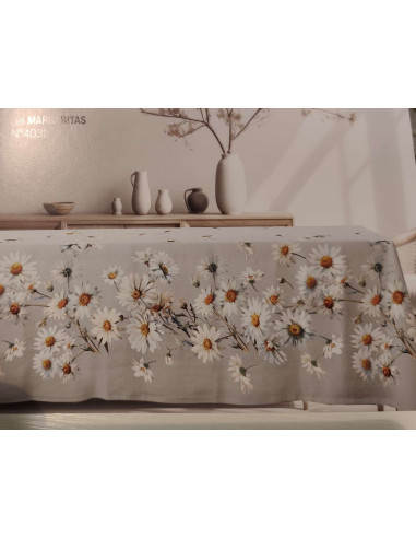 MARGARiTAS Tovaglia cotone panama stampa margherite