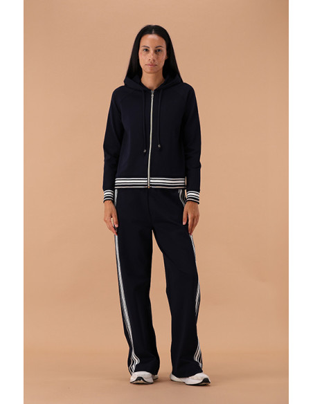 NEUTRO Tuta donna zip con cappuccio