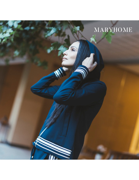 NEUTRO Tuta donna zip con cappuccio