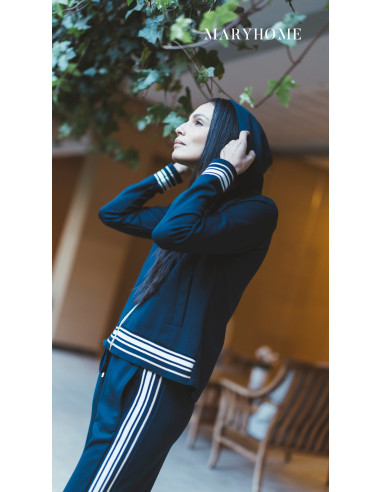 NEUTRO Tuta donna zip con cappuccio