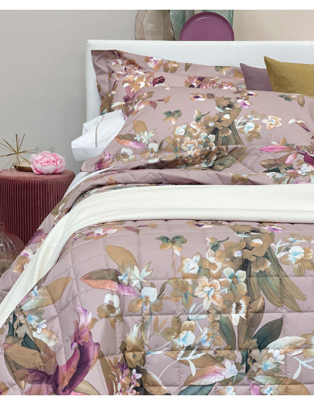 DELIA Copriletto stampa su percalle cotone