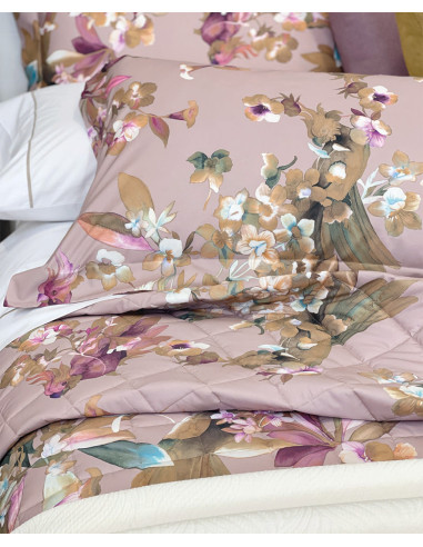 DELIA Copriletto stampa su percalle cotone