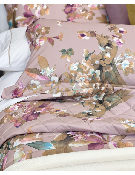 DELIA Copriletto stampa su percalle cotone