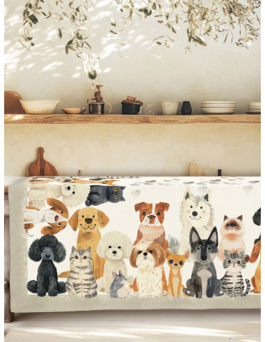 AMICI Tovaglia cotone panama stampa digitale