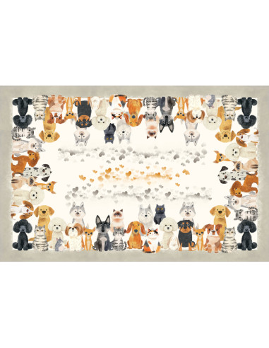 AMICI Tovaglia cotone panama stampa digitale