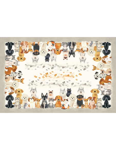 AMICI Tovaglia cotone panama stampa digitale