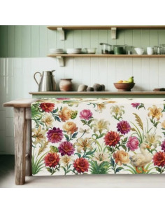 PITTORESCO Tovaglia da 8 cotone panama stampa digitale