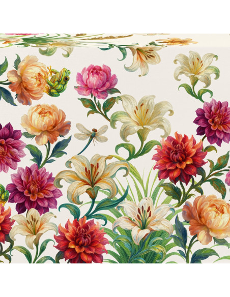 PITTORESCO Tovaglia da 8 cotone panama stampa digitale