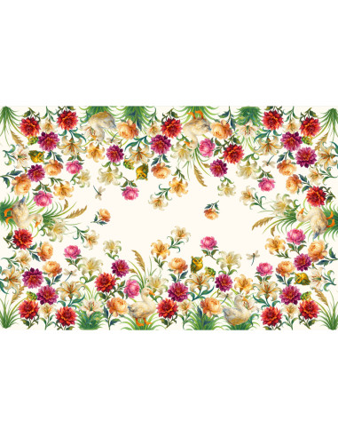 PITTORESCO Tovaglia da 8 cotone panama stampa digitale