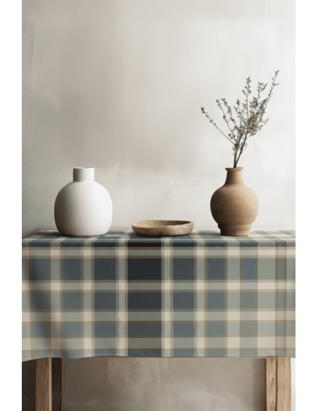 TOVAGLIA 1433 Tovaglia da 16 posti cotone tinto filo