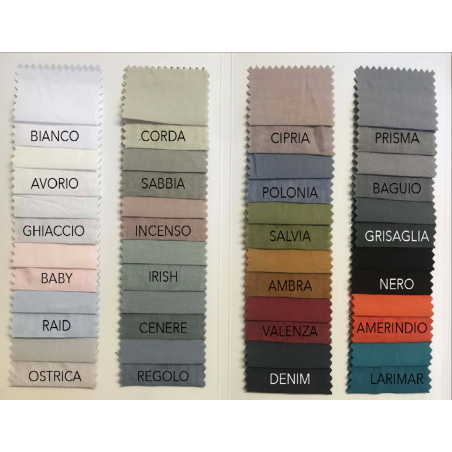 BIANCO PERLA -CANNES Completo Lenzuolo matrimoniale  puro lino stone wash NO STIRO!