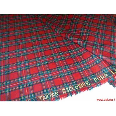 TARTAN -Taglio Tessuto Lana scozzese originale