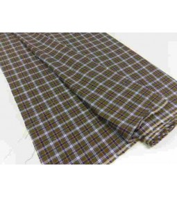 Tessuto Camiceria Uomo Cotone Pettinato Tinto in Filo-50%