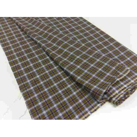 Tessuto Camiceria Uomo Cotone Pettinato Tinto in Filo-50%