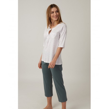 DAILY5 Pigiama donna cotone offerta CANAT